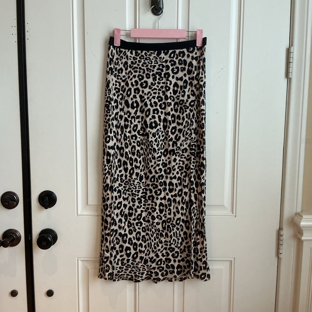 Sanctuary Leopard Print Maxi Skirt in Beige and Black